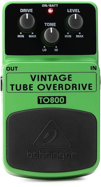 Behringer TO800, pédale d’overdrive guitare au caractère lampe vintage