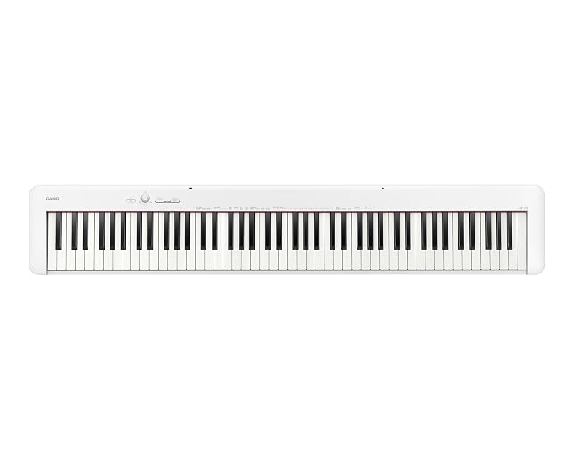 Casio CDP-S110, piano numérique plat à 88 touches en blanc