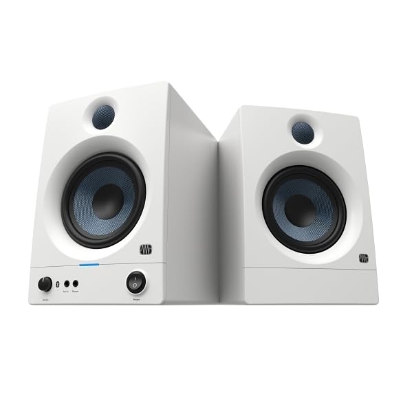 Enceintes de monitoring PreSonus Eris 5BT Gen 2, paire, en blanc