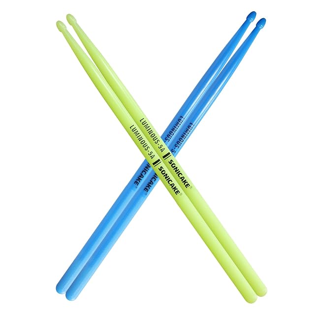 Baguettes SONICAKE 5A en bleu et vert, deux paires