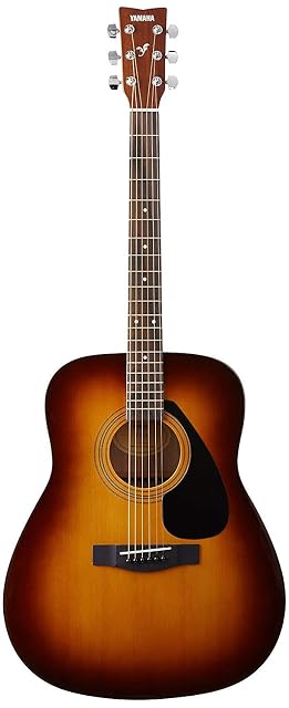 Yamaha F310, guitare acoustique dreadnought en sunburst brun tabac